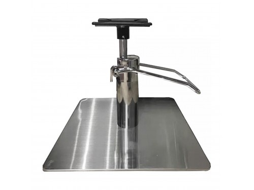 Base Hidráulica Quadrada Inox para Cadeira de Corte