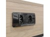 Console Moderno de Madeira com Tomada