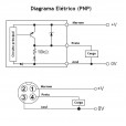 Sensor de Proximidade Indutivo 24VCC PNP 1NF M8 Autonics PRW08-1.5DP2