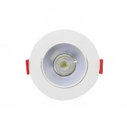 Spot LED de Embutir Redondo Branco 3W Luz 3000K Opus ECO33013