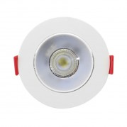 Spot LED de Embutir Redondo 7W Luz Amarela Opus Eco33051