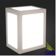 Luminária Arandela Externa LED 12W Luz Branca Quadrada Branca Opus HM34997