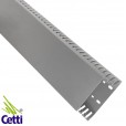Canaleta Industrial em PVC Cinza com Recorte Aberto 110 x 50 mm x 2 Metros Dutoplast 105.076
