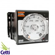 Controlador de Temperatura Analógico 24V a 240V p/ Sensor Tipo J Coel M48WRJ4-P