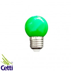 Lâmpada LED Bolinha 1W Verde G45