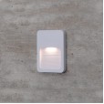 Balizador LED Externo p/ Parede Quadrado Branco Luminatti LM621