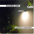 Arandela Externa LED Solar Preta 4W Opus HM 36663