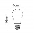 Lâmpada LED Bulbo 9W 3000K A60 Osram