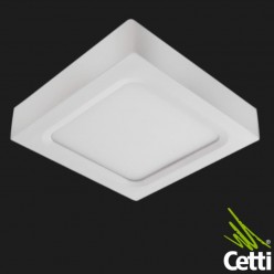 Luminária LED de Sobrepor 30W Quadrada Branca com Luz Branca Intensa