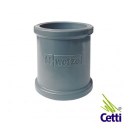 Luva para Eletroduto 1 Polegada Rígido Cinza Externo PVC Wetzel LC-20
