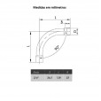 Curva 90 Graus PVC para Eletroduto 3/4 Polegada Rígido Cinza Wetzel CTC-15