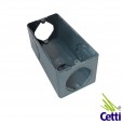 Caixa para Eletroduto PVC Cinza com 6 Saídas de 1/2 - 3/4 Polegada PoliWetzel LP6C-10/15