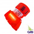 Sirene Industrial com LED Vermelho 112 dB Bivolt Beatek BT-9+LED  