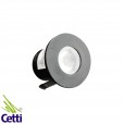 Mini Spot de Embutir LED Preto Redondo p/ Móveis 1W Embuled EB60946