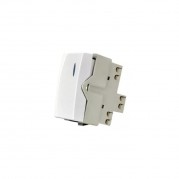 Módulo de Interruptor Simples com LED Branco 10A 250V Sleek 16054 MarGirius