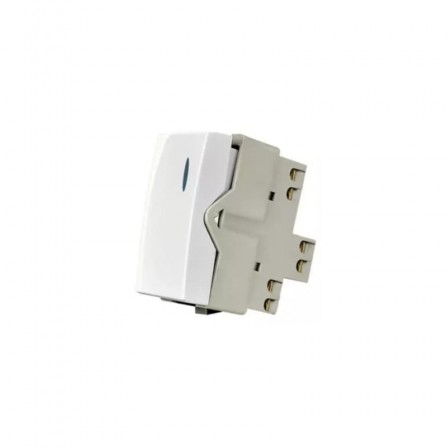 Módulo de Interruptor Simples com LED Branco 10A 250V Sleek 16054 MarGirius