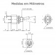 Micro Chave Liga/Liga Unipolar com Alavanca Metálica 5A MarGirius 17.101