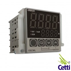 Controlador de Temperatura Digital 250VCC-CA 3A com Saída a Relé e Entrada a Termopar Omron E5CWL RTC