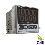 Controlador de Temperatura Digital 250VCC-CA 3A com Saída a Relé e Entrada a Termopar Omron E5CSL RTC