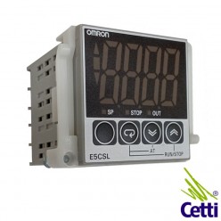 Controlador de Temperatura Digital 250VCC-CA 3A com Saída a Relé e Entrada a Termopar Omron E5CSL RTC