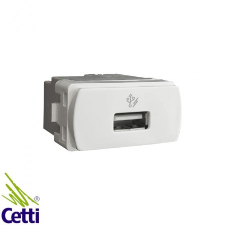 Módulo de Tomada Carregador USB 1A Branco 5V Miluz Schneider S3B70810