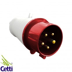 Plug para Tomada Industrial WEG 16A 3P+N+T de 380V a 440V 6 Horas Vermelho PIWD-16P5H6E53
