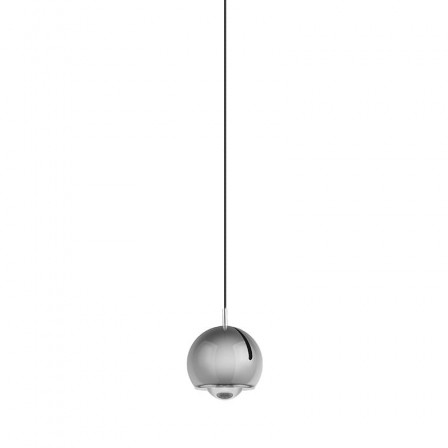 Lustre Pendente LED Redondo Pequeno Cromado Opus Okio HM85186