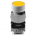 Botão Comando Iluminado Amarelo 24VCC-CA  1NA Siemens 3SB7133-0DB30-1BA0