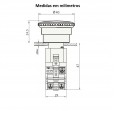 Botão Emergência com Trava Cogumelo Vermelho 1NF Siemens 3SB7130-1HB20-1CA0