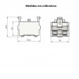 Bloco de Contato 1NA 1NF para Botão Siemens 3SB7400-1AB10-1DA0