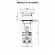 Botão Cogumelo Preto 1NA Siemens 3SB7130-1BC10-1BA0