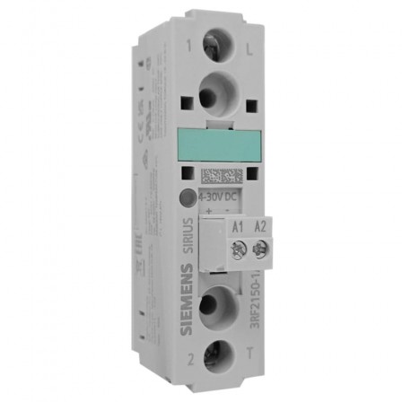 Relé de Estado Sólido Siemens 50A Entrada 4 a 30VCC e Saída 48 a 600V 3RF2150-1AA45