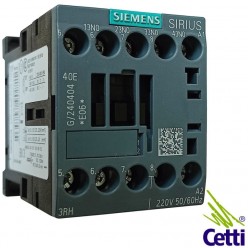 Contator Auxiliar 2NA 2NF 24VCC  Siemens Sirius 3RH2122-1BB40