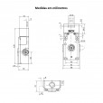 Chave de Segurança Sick i14 Lock - 24VCC-CA 1NA 2NF IP65 