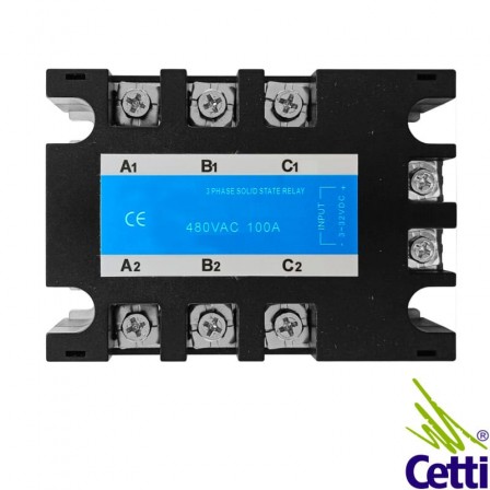 Relé de Estado Sólido Trifásico 100A 480VCA