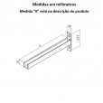 Mão Francesa para Perfilado – 50 mm Simples