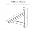 Mão Francesa para Perfilado – 700 mm Reforçada