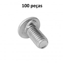 Parafuso Lentilha Auto Travante 1/4x3/4 - Kit com 100 unidades