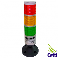 Coluna Luminosa 220V Sinalizadores Verde, Amarelo e Vermelho PLG-320-RYG Autonics