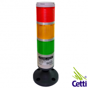 Coluna Luminosa 24V Sinalizadores Verde, Amarelo e Vermelho PLG-302-RYG Autonics