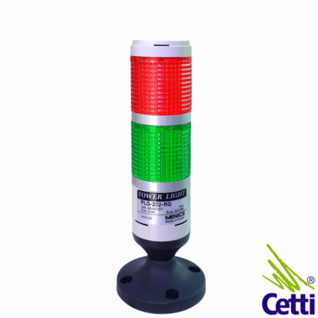 Coluna Luminosa 24V Sinalizadores Verde e Vermelho PLG-202-RG Autonics