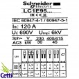 Contator Schneider 95A 110V Tripolar 1NA 1NF LC1E95F7