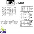 Contator WEG 220V 9A 1NA 1NF CWB9-11-30D23
