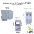 Inversor de Frequência WEG CFW100 220V Monofásico 0,25CV 1,6A 0,18kW