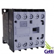 Mini Contator WEG 220V 16A Tripolar e 1 Contato Auxiliar NA CWC016-10-30V26
