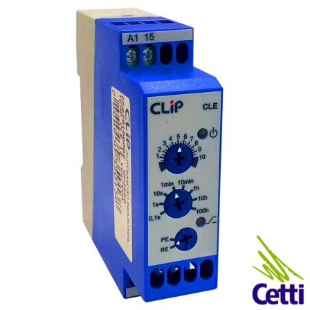 Rele Temporizador 12VCC-AC Pulso e Retardo CLE Clip