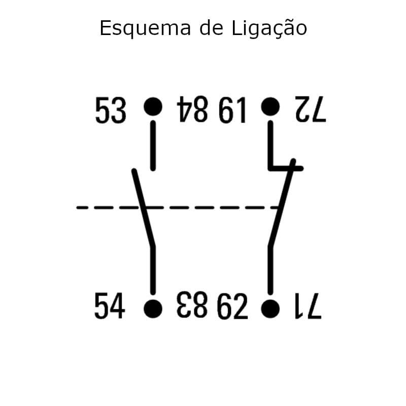 Bloco De Contato Lateral 1na 1nf P Contator Moeller Eaton Dilm820 Xhi11 Sa 8822