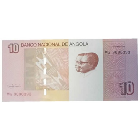 Cédula 10 kwanzas - Angola - 2012