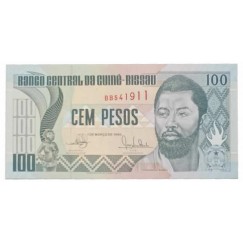 Cédula 100 pesos - Guine Bissau - 1990