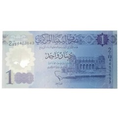 Cédula 1 dinar  - Libia